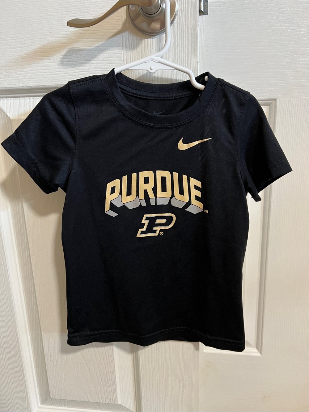 Nike Black and Gold Purdue Short Sleeve Tee